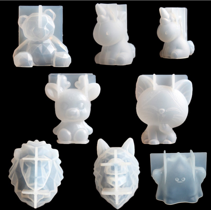 Resin Art Tool Kit - Transparent Unicorn Silicone Epoxy Resin Molds