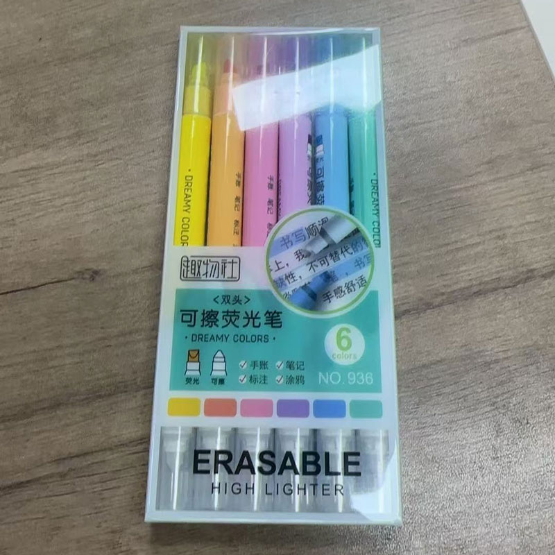 Copic Marker Sketch - 6pcs Erasable Highlighters Pastel Markers Dual