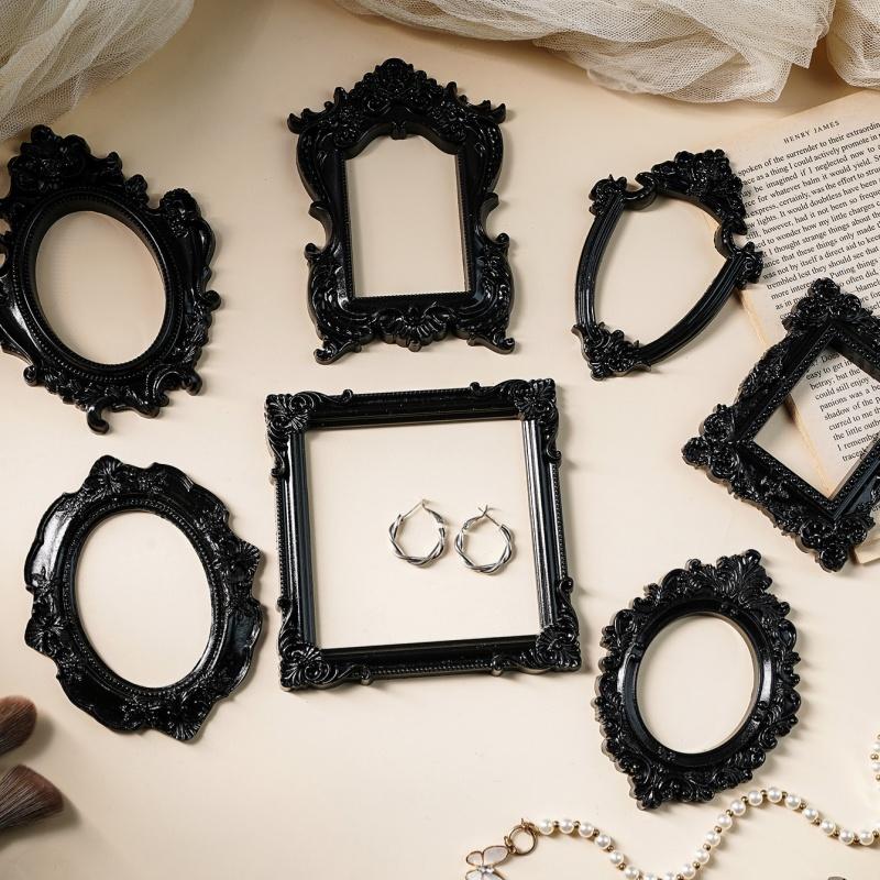 Resin Art Photo Frame - European Style Resin Photo Frame Black