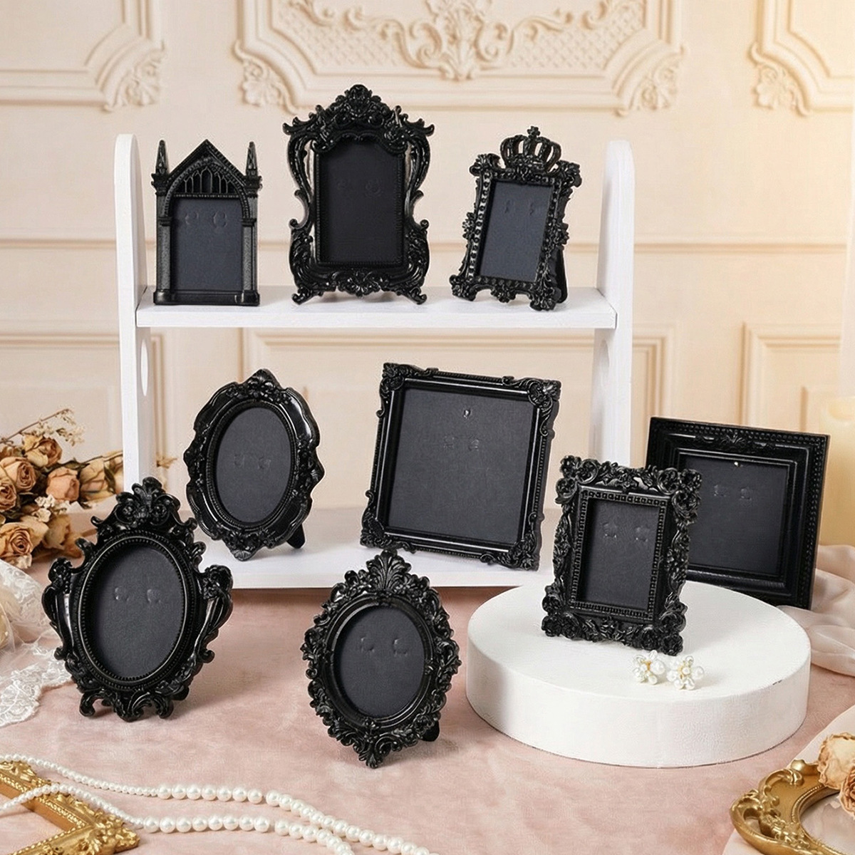 Resin Art Photo Frame - Retro Mini Photo Frames Photographic Props