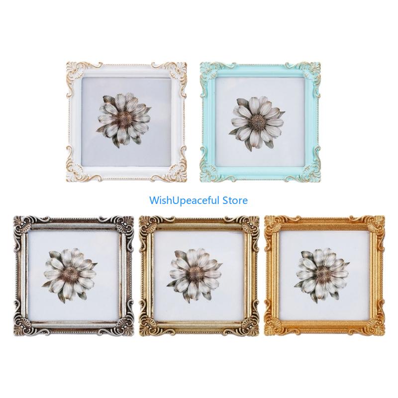 Resin Art Photo Frame - 34YA Retro Picture Frame,Decorative Photo Frame