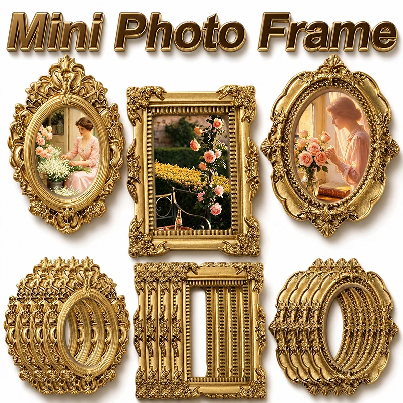 Resin Art For Photo Frame - 10/5pcs Vintage Resin Mini Photo Frames