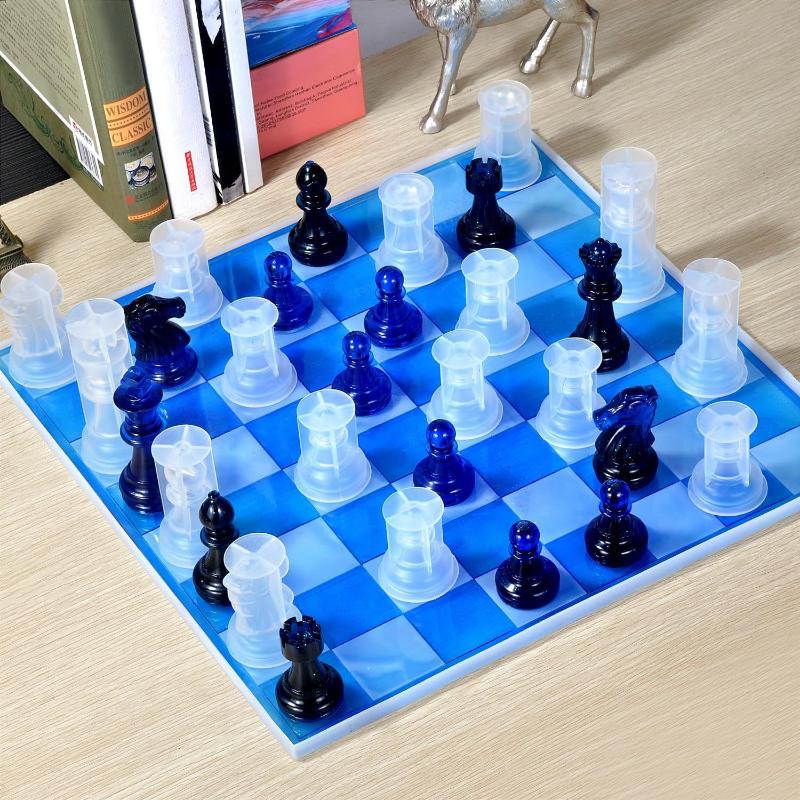 Resin Chess Set Mold With Ches - Resin Art Kit With Molds ulasan dan harga
