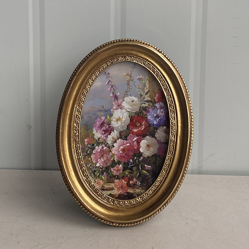 Vintage European Relief Golden - Resin Art Photo Frame ulasan dan harga