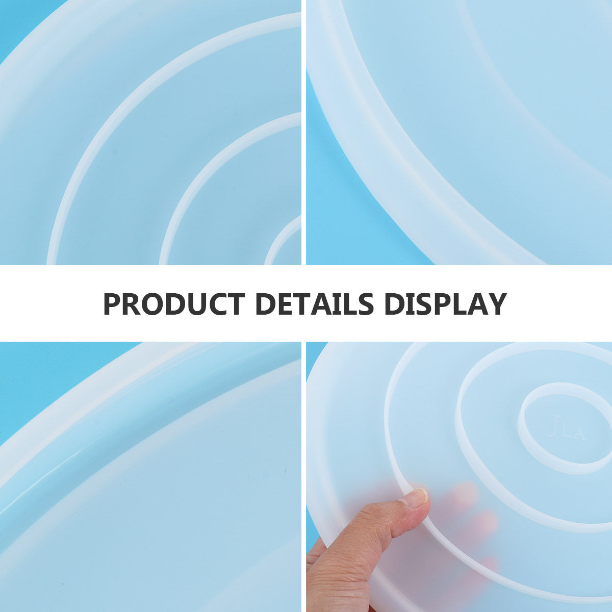 1Pcs Round Silicone Plate Mold - Resin Art Coasters ulasan dan harga