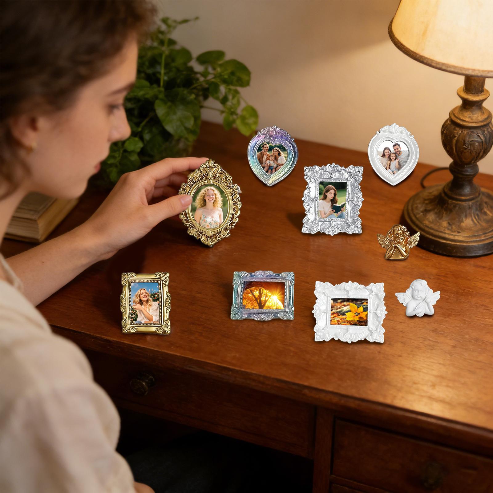 9 Pcs Miniature Picture Frame  - Resin Art For Photo Frame ulasan dan harga