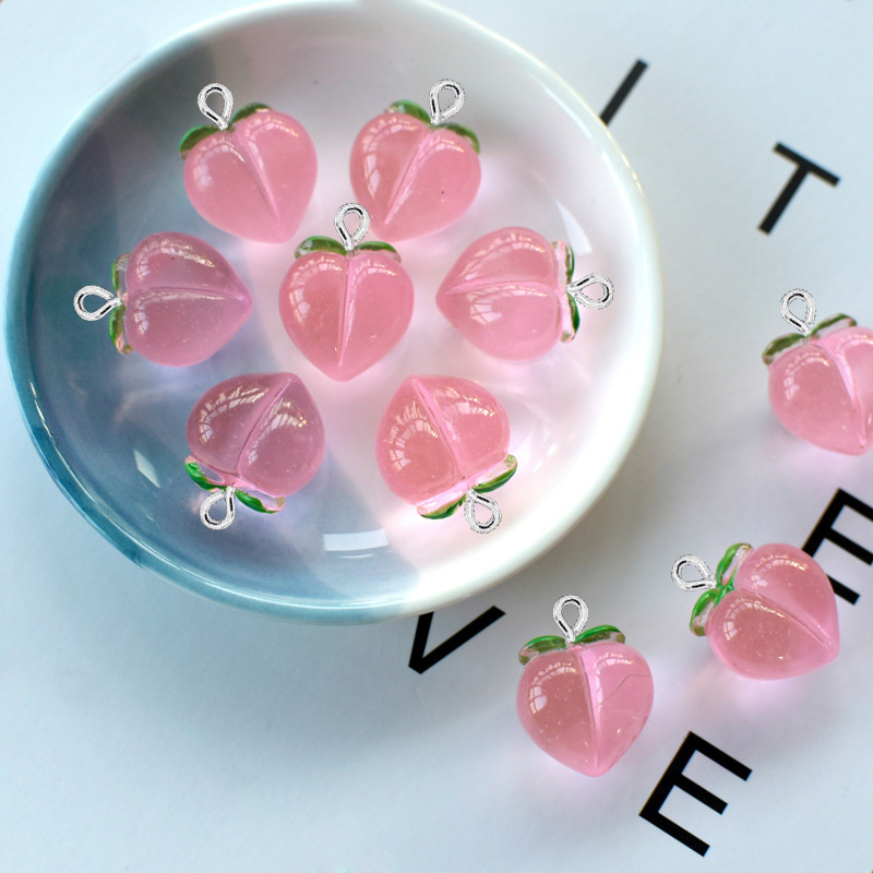 10Pcs New Transparent Peach Fl - Resin Art Love ulasan dan harga
