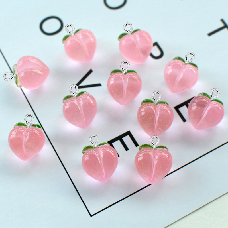 10Pcs New Transparent Peach Fl - Resin Art Love ulasan dan harga