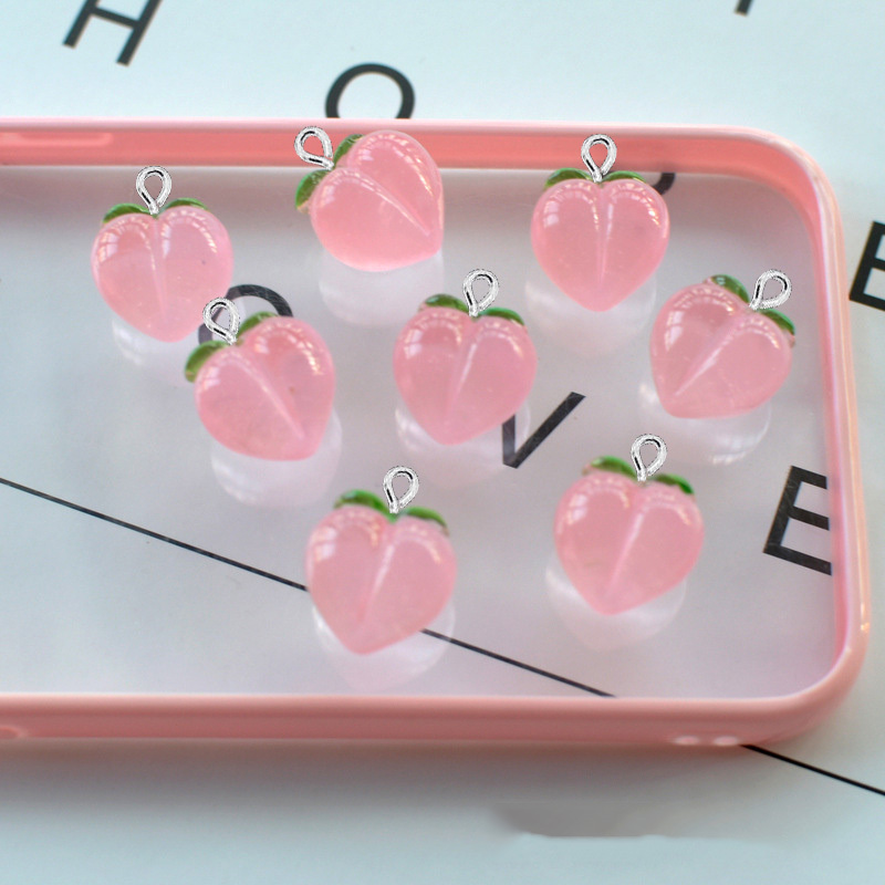 10Pcs New Transparent Peach Fl - Resin Art Love ulasan dan harga