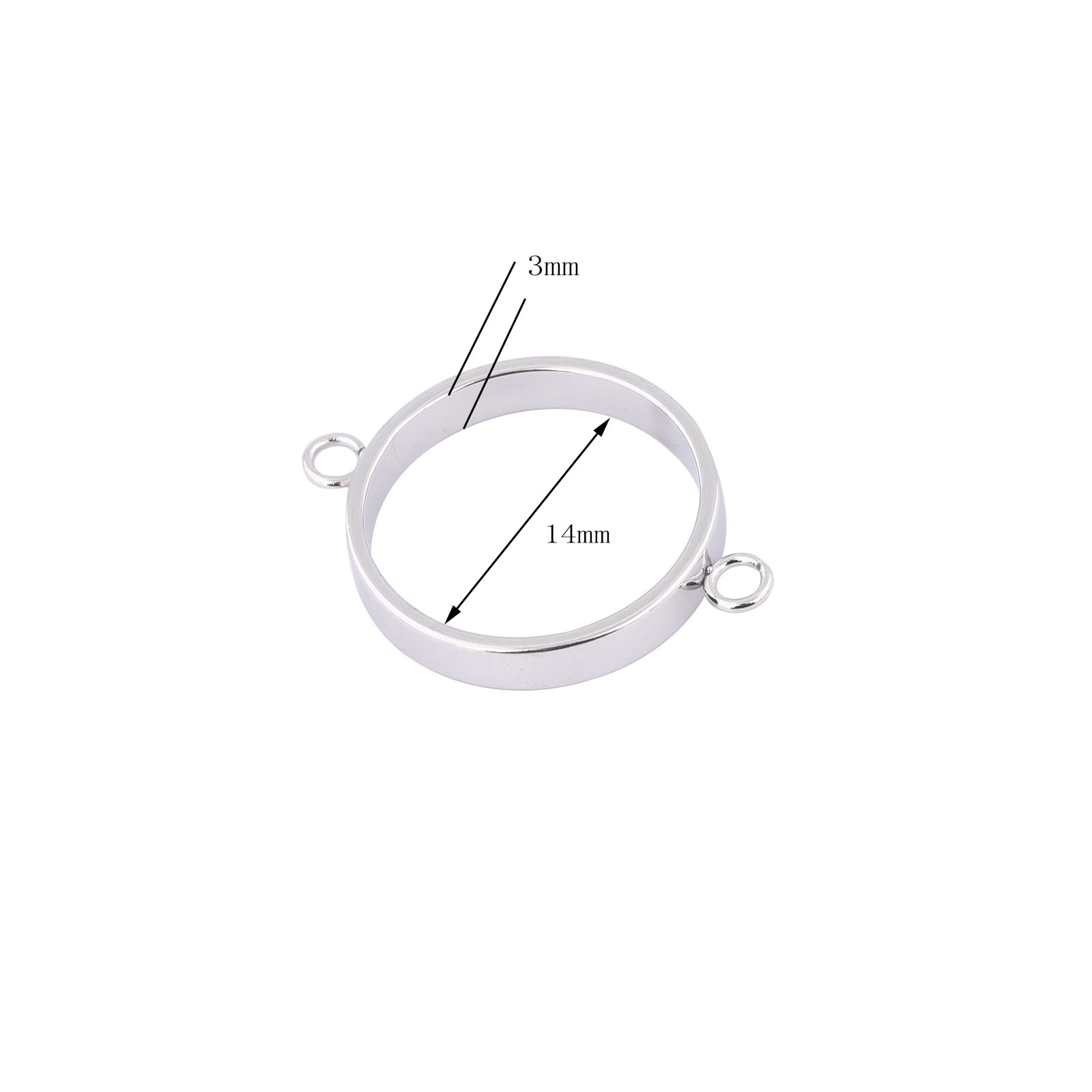 10pcs Stainless Steel 14mm Ope - Resin Art Love ulasan dan harga