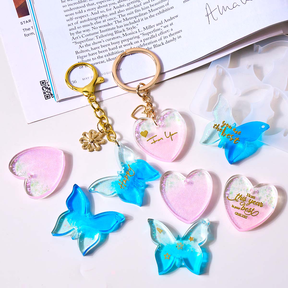 Six-hole with Holes Earring Si - Resin Art Kit With Molds ulasan dan harga