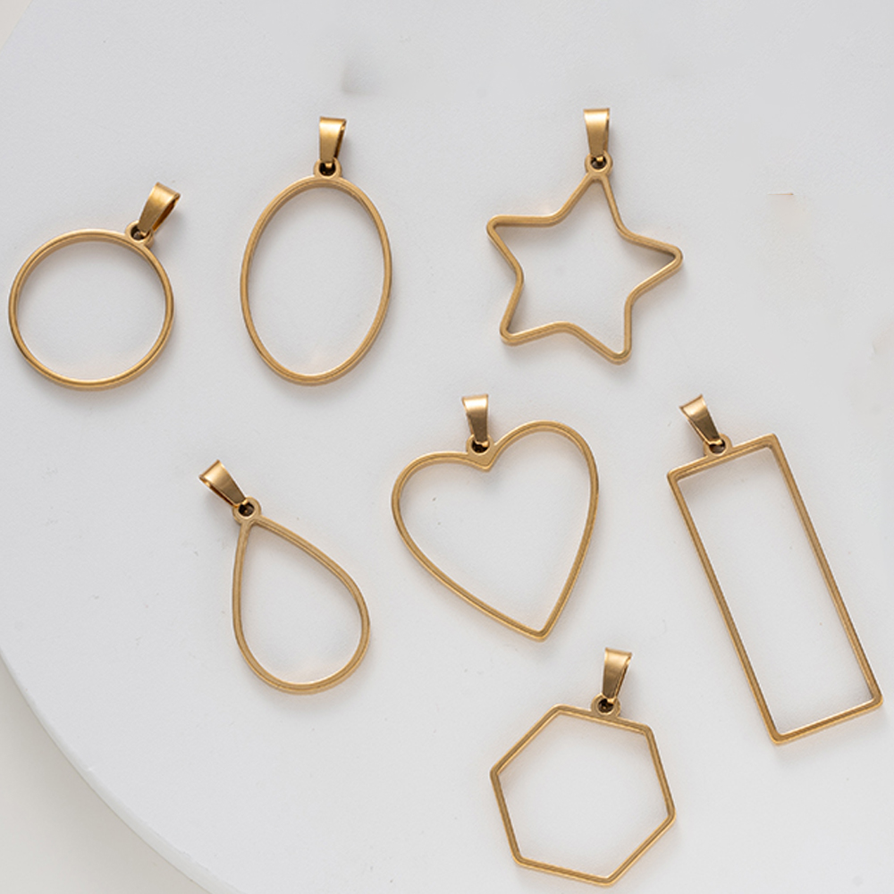 5pcs Stainless Steel Open Back - Resin Art Love ulasan dan harga