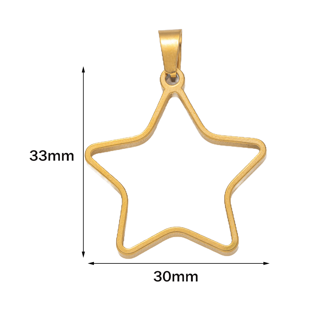 5pcs Stainless Steel Open Back - Resin Art Love ulasan dan harga