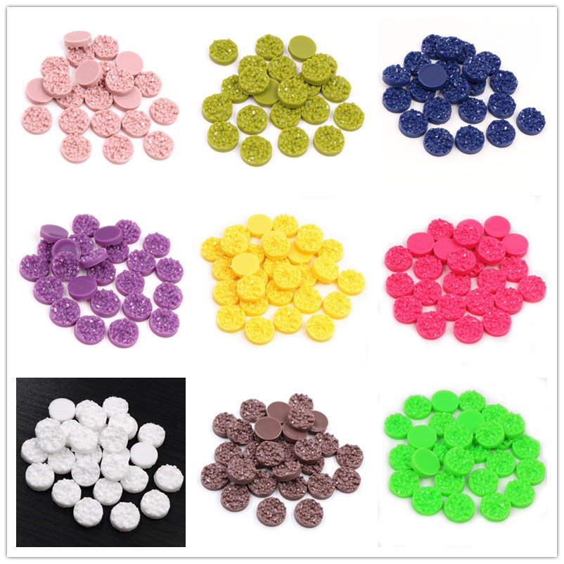 40pcs Resin Druzy Cabochons Do - Resin Art Love ulasan dan harga