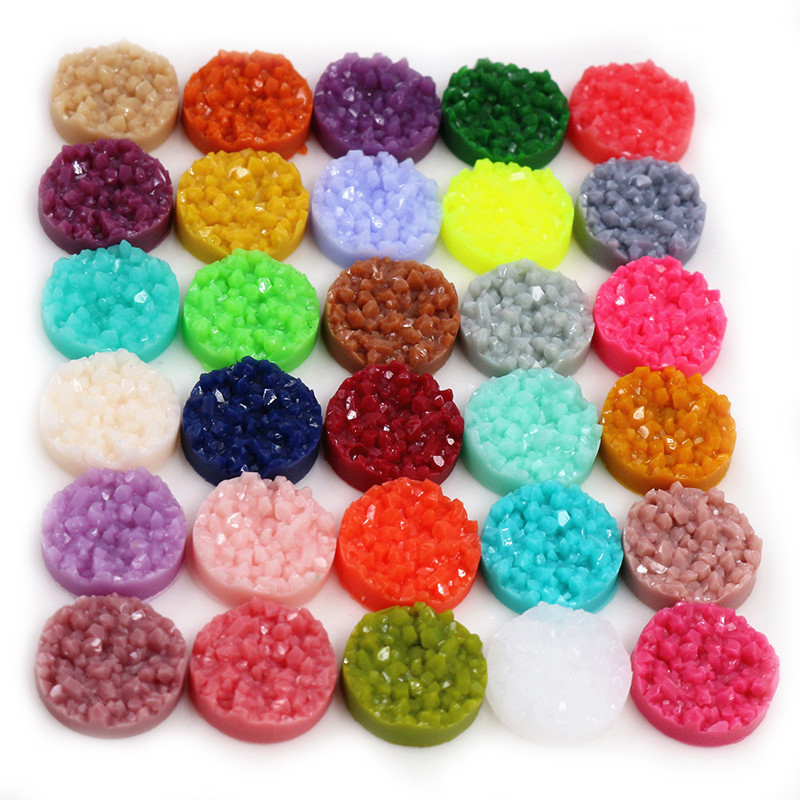 40pcs Resin Druzy Cabochons Do - Resin Art Love ulasan dan harga