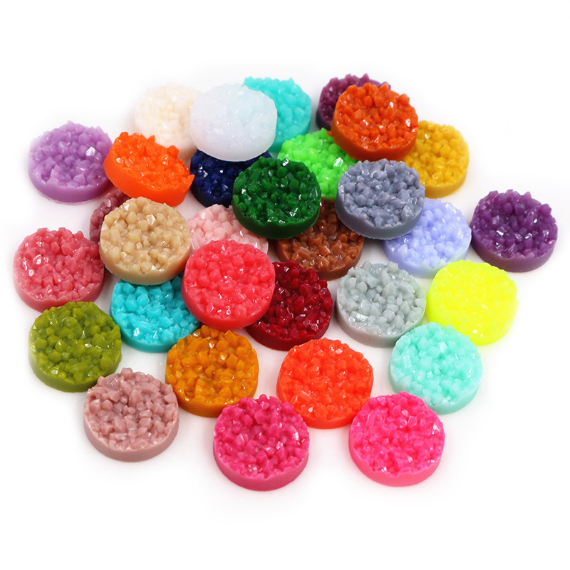 40pcs Resin Druzy Cabochons Do - Resin Art Love ulasan dan harga