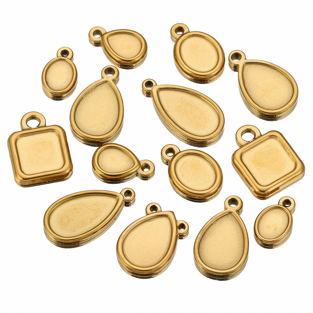 5pcs Stainless Steel Square Dr - Resin Art Love ulasan dan harga