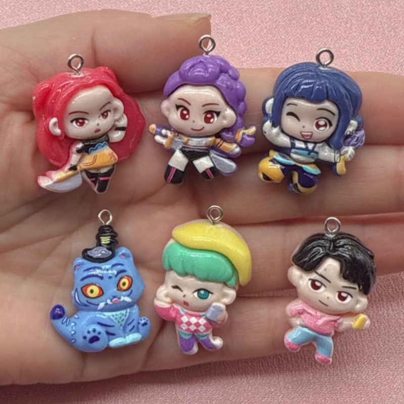 10pcs resin cartoon pendant, D - Resin Art Love ulasan dan harga