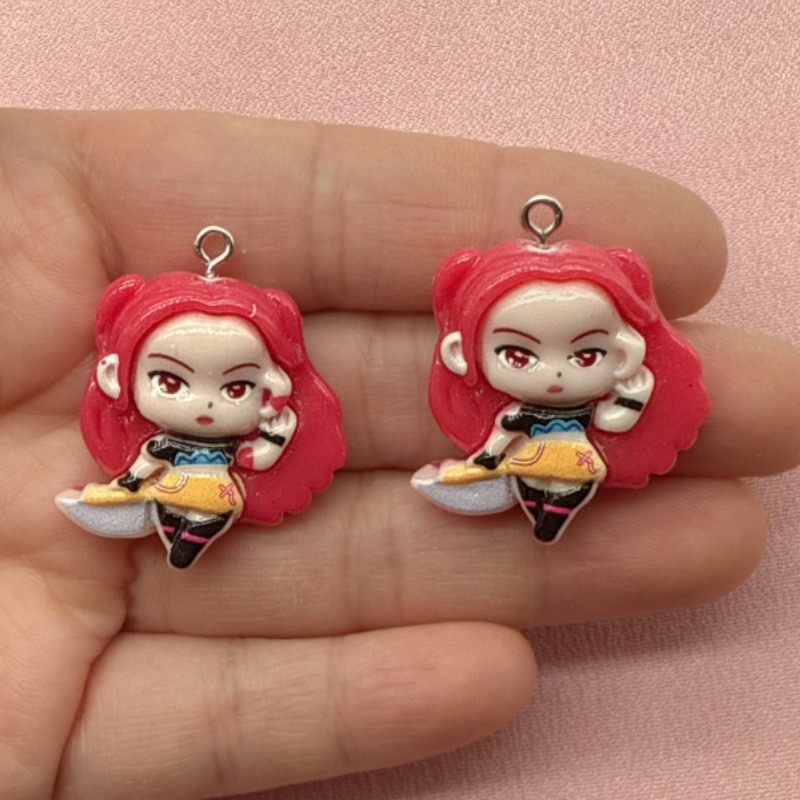 10pcs resin cartoon pendant, D - Resin Art Love ulasan dan harga