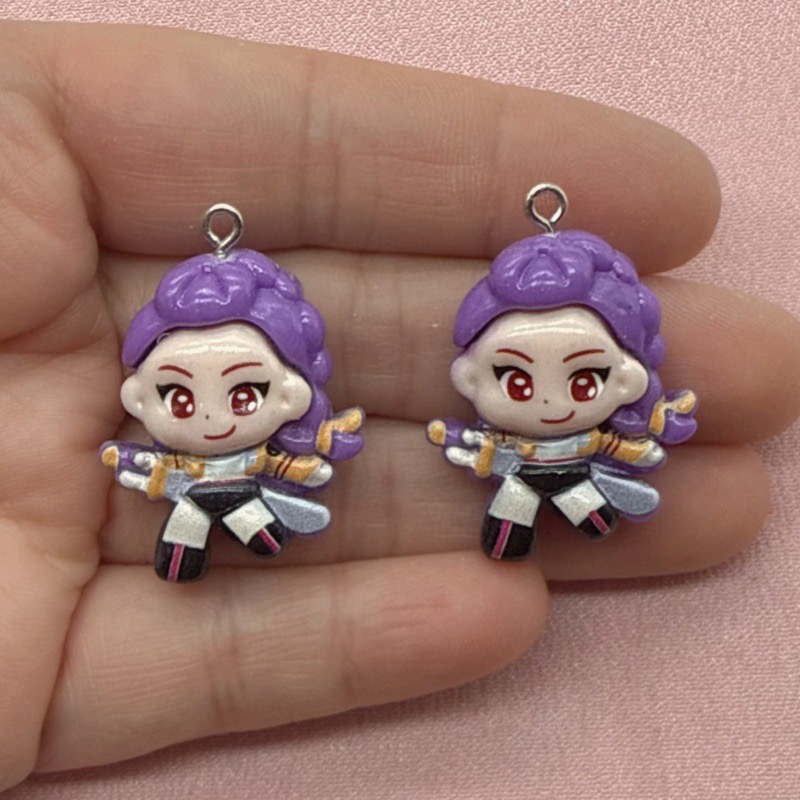 10pcs resin cartoon pendant, D - Resin Art Love ulasan dan harga