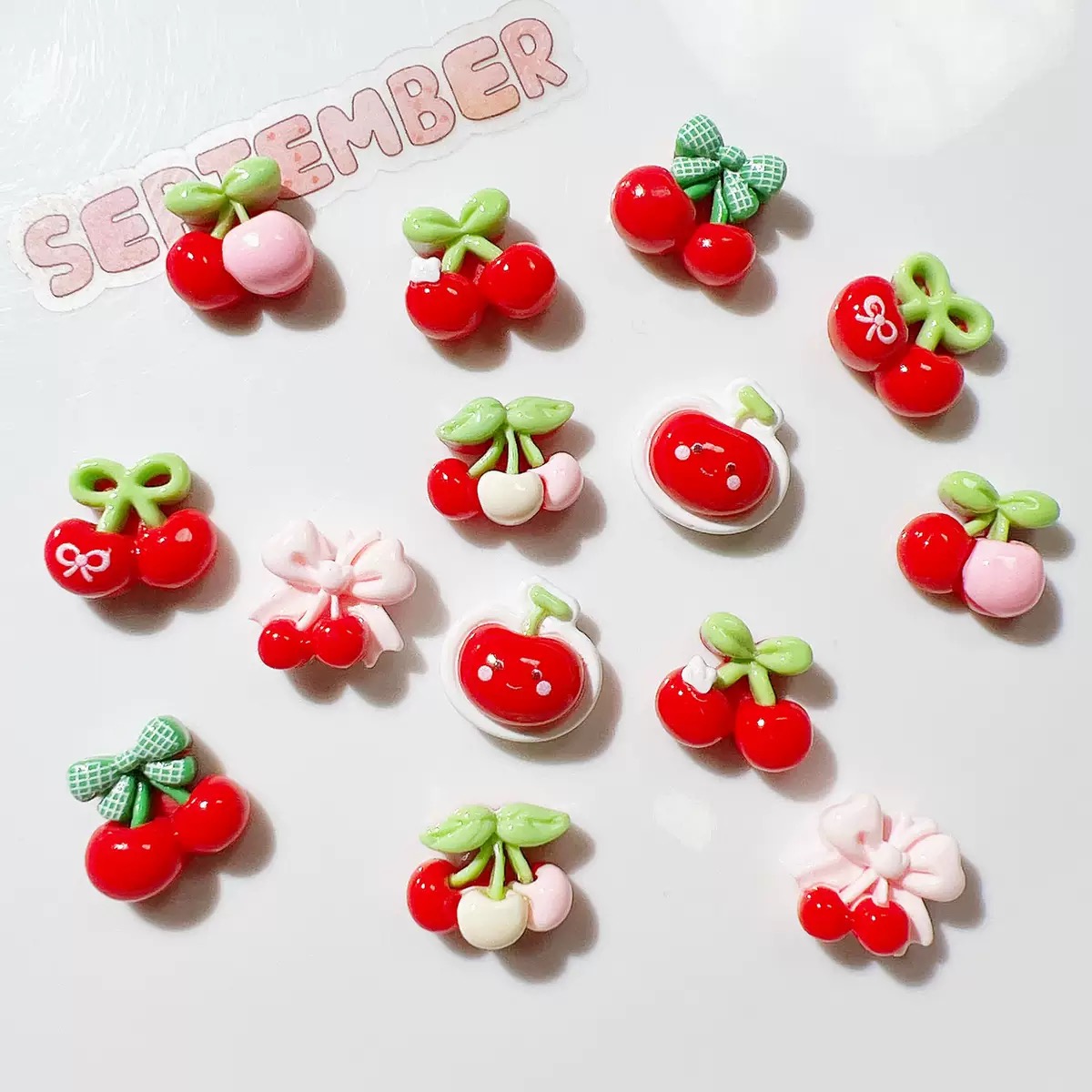 20Pcs Cute Mini cartoon with v - Resin Art Design ulasan dan harga