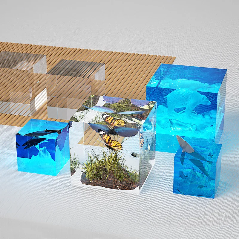 Clear Silicone Cube Molds Larg - Resin Art Cube ulasan dan harga