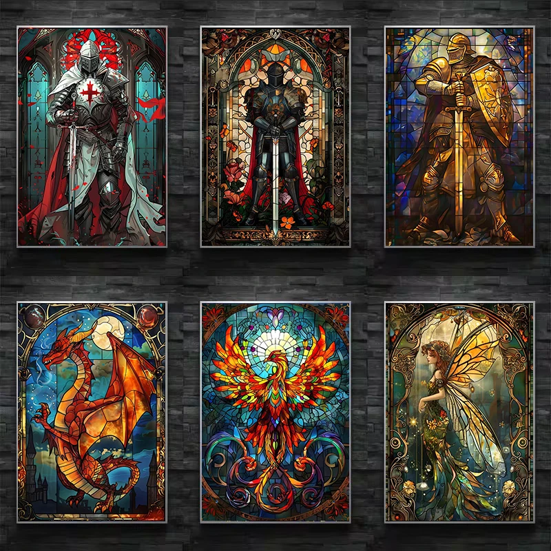 Fantasy Stained Glass Poster P - Resin Art And Deco ulasan dan harga
