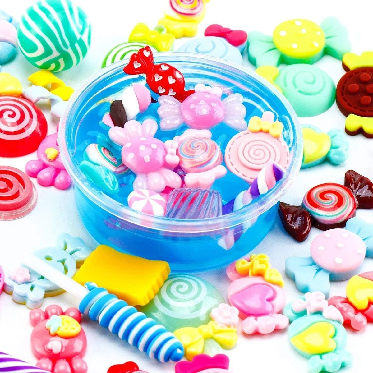 30pcs Random Candy Slime Charm - Resin Art Love ulasan dan harga