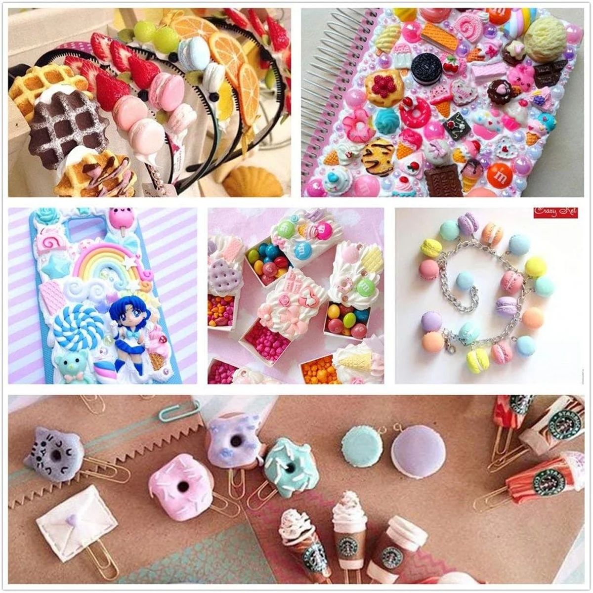 30pcs Random Candy Slime Charm - Resin Art Love ulasan dan harga