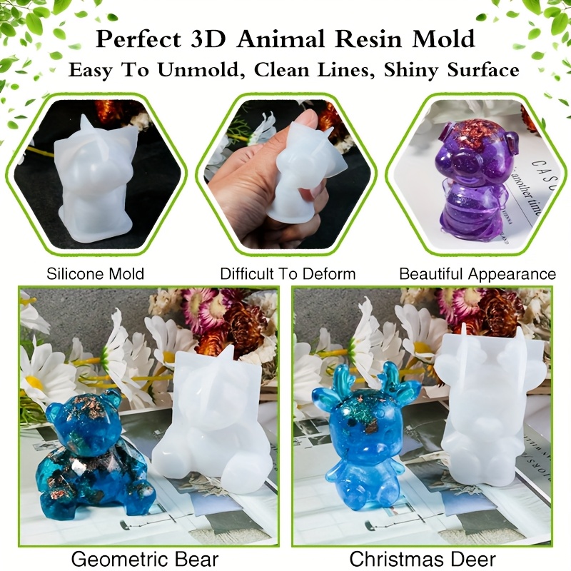 19pcs Resin-Made Mold Set, Sui - Resin Art Kit With Molds ulasan dan harga