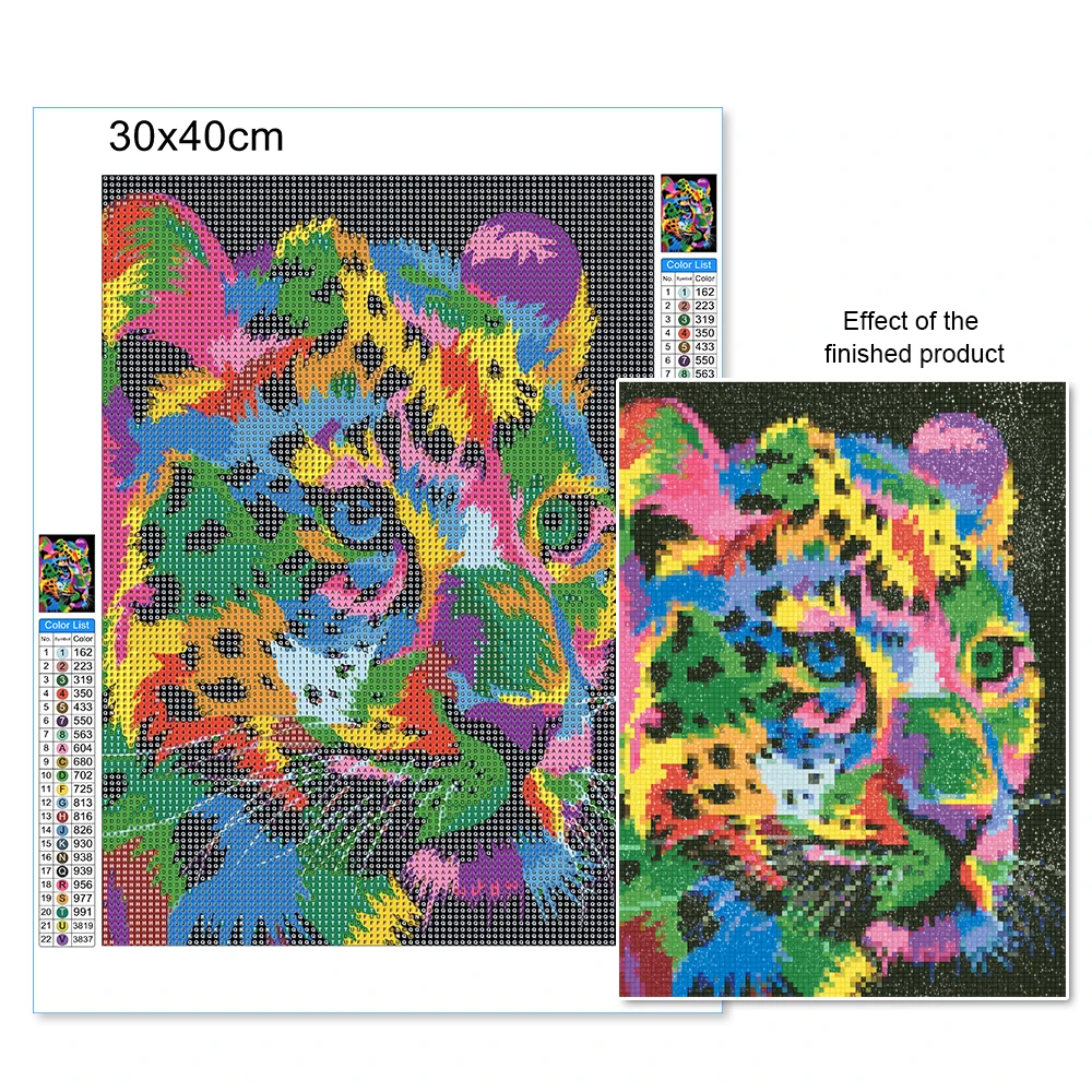 5D DIY Diamond Painting Animal - Resin Art All ulasan dan harga