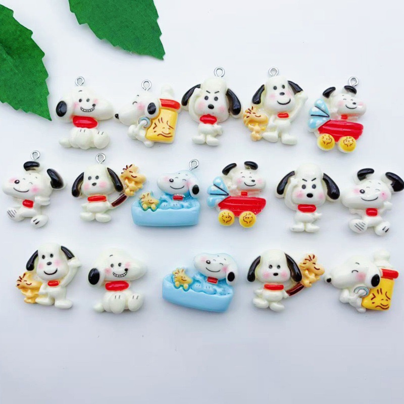 12pcs resin cartoon dog pendan - Resin Art Love ulasan dan harga
