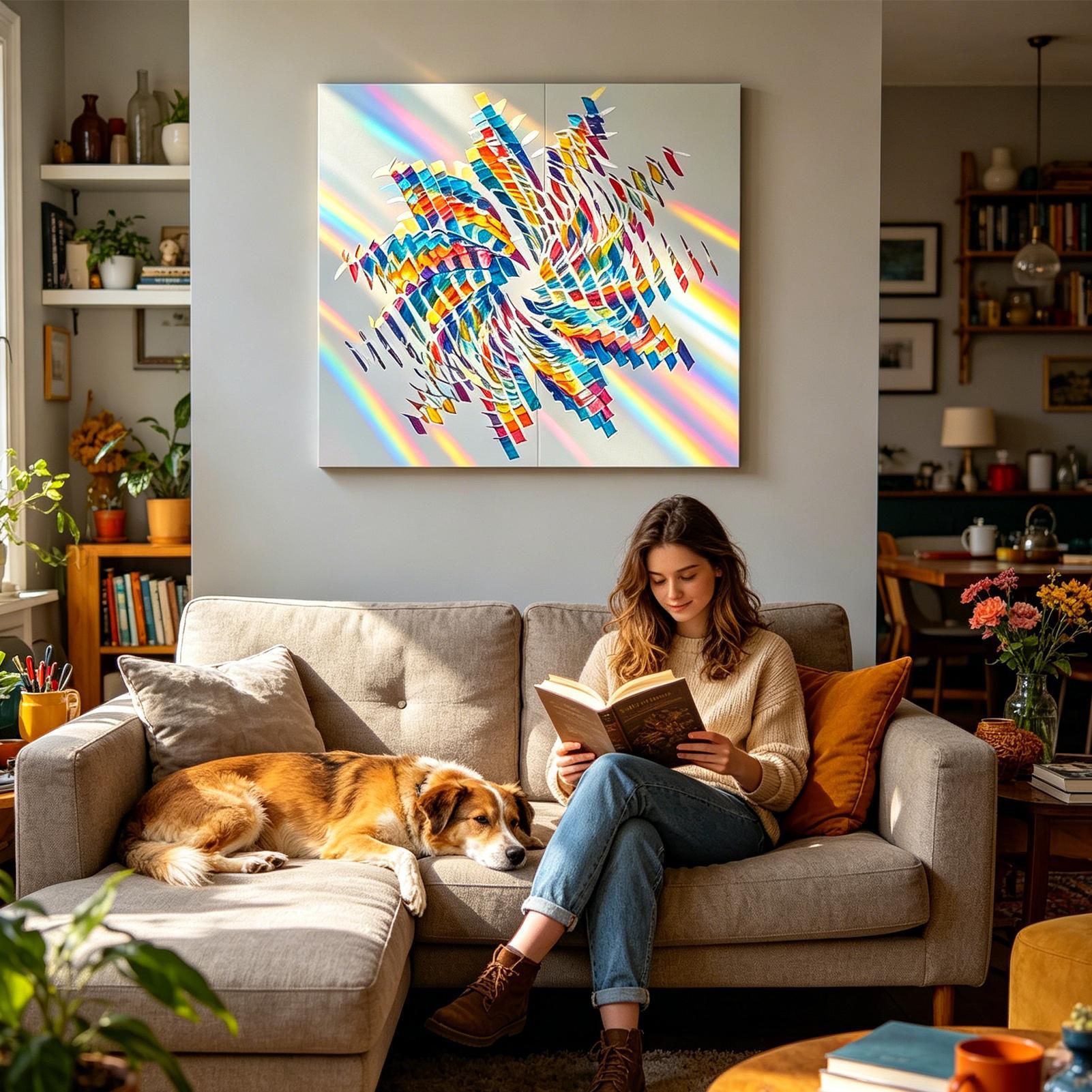 Acrylic Iridescent Radiant She - Resin Art Cube ulasan dan harga