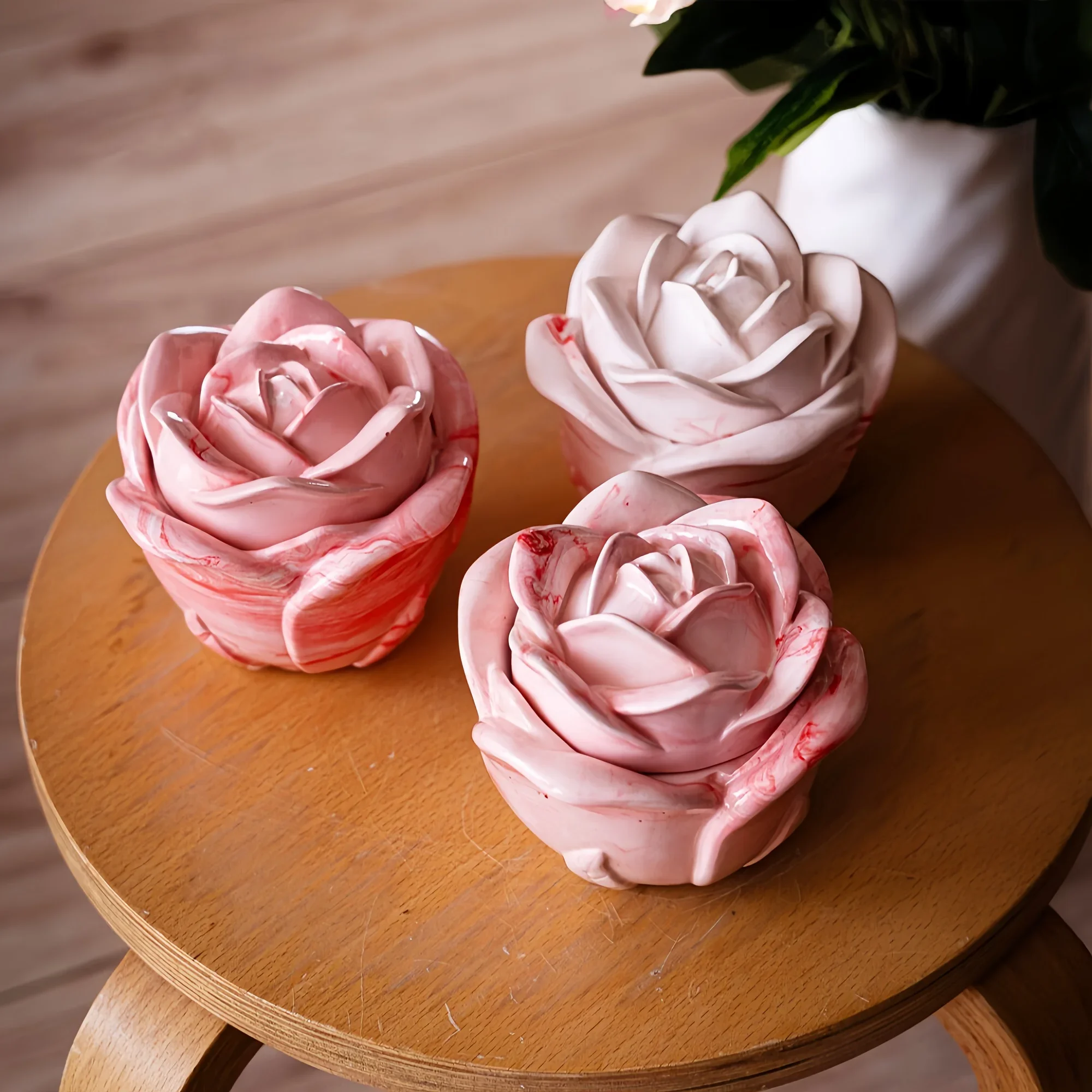 2-Piece Set Rose Shaped Silico - Resin Art Kit With Molds ulasan dan harga