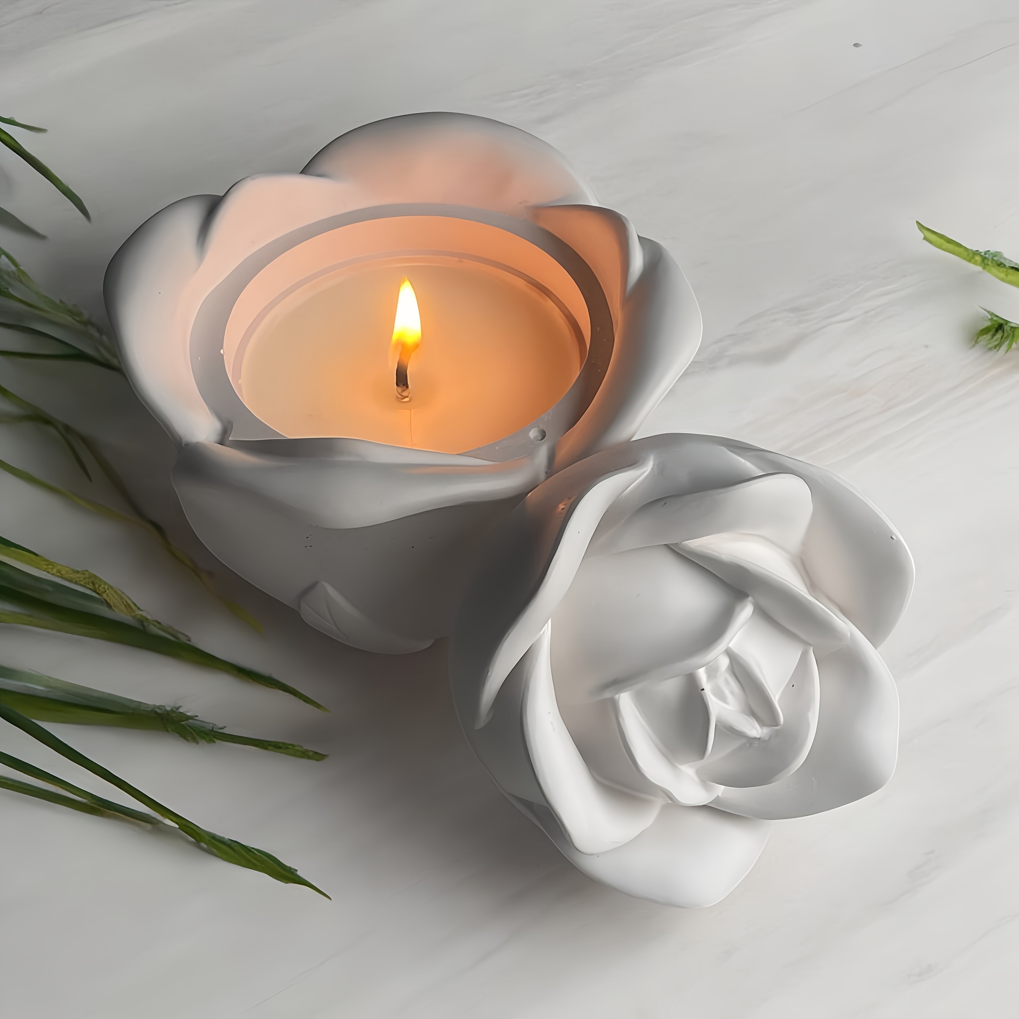 2-Piece Set Rose Shaped Silico - Resin Art Kit With Molds ulasan dan harga