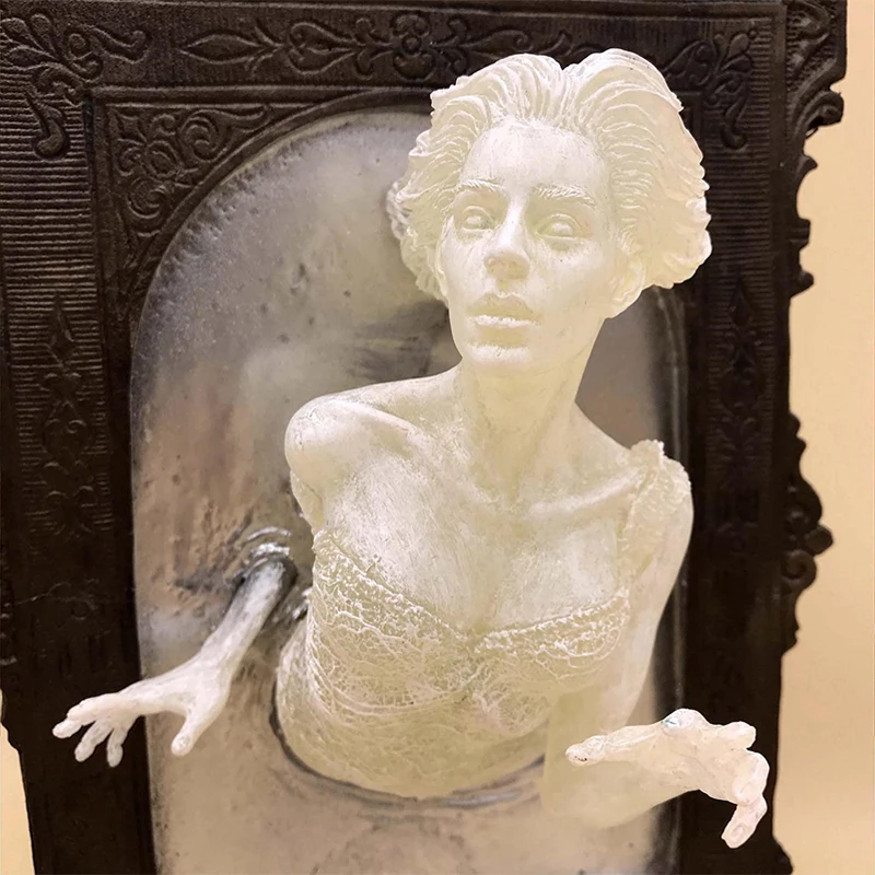 New Halloween Ghost Mirror Wal - Resin Art For Photo Frame ulasan dan harga