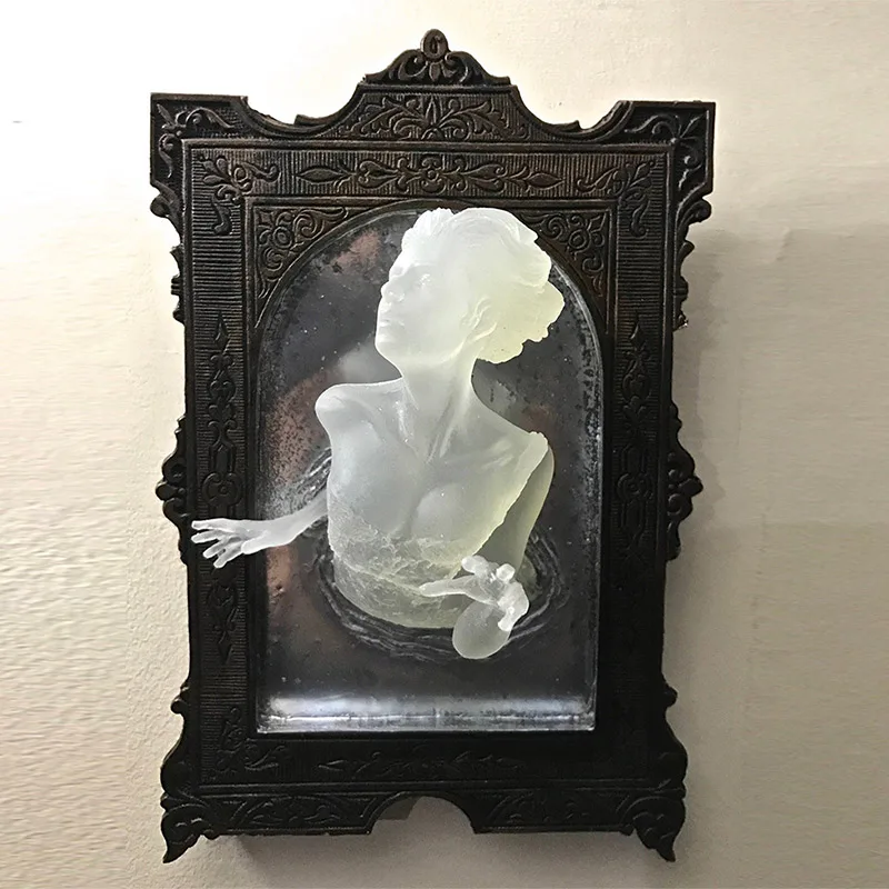 New Halloween Ghost Mirror Wal - Resin Art For Photo Frame ulasan dan harga