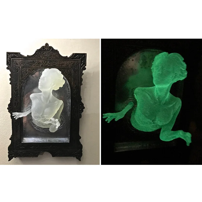 New Halloween Ghost Mirror Wal - Resin Art For Photo Frame ulasan dan harga