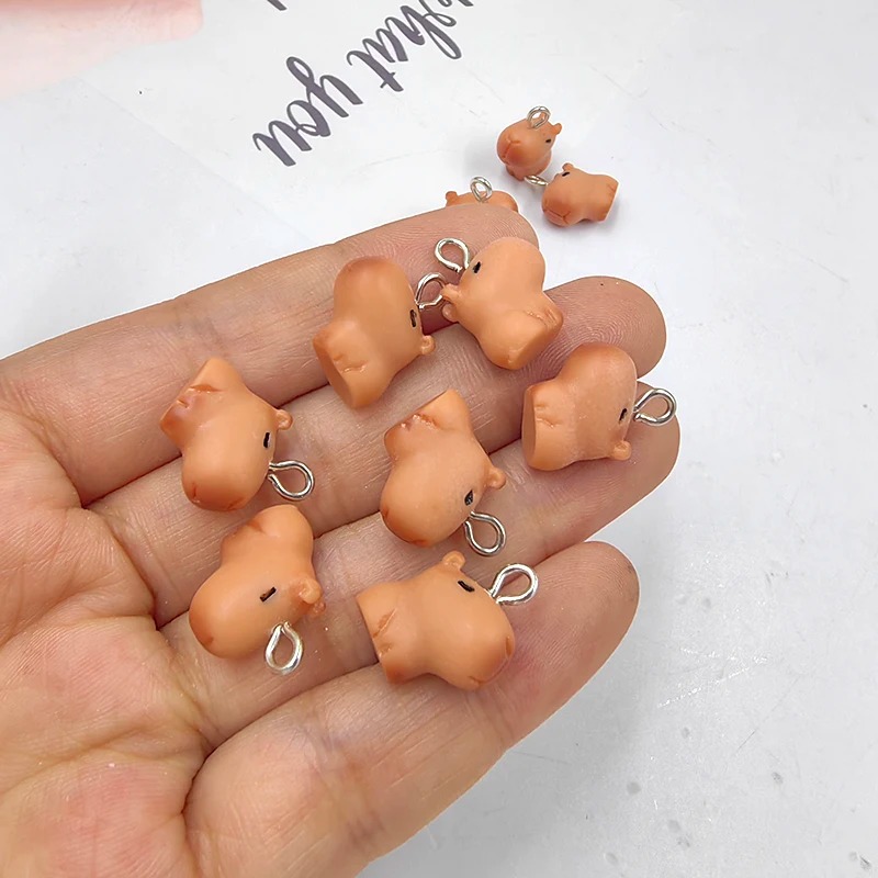 10pcs Cute Small Capybara Char - Resin Art Love ulasan dan harga