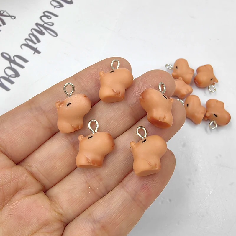 10pcs Cute Small Capybara Char - Resin Art Love ulasan dan harga