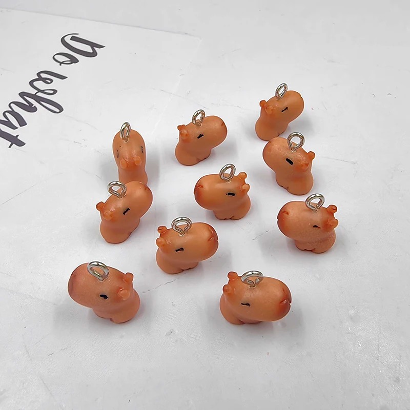 10pcs Cute Small Capybara Char - Resin Art Love ulasan dan harga