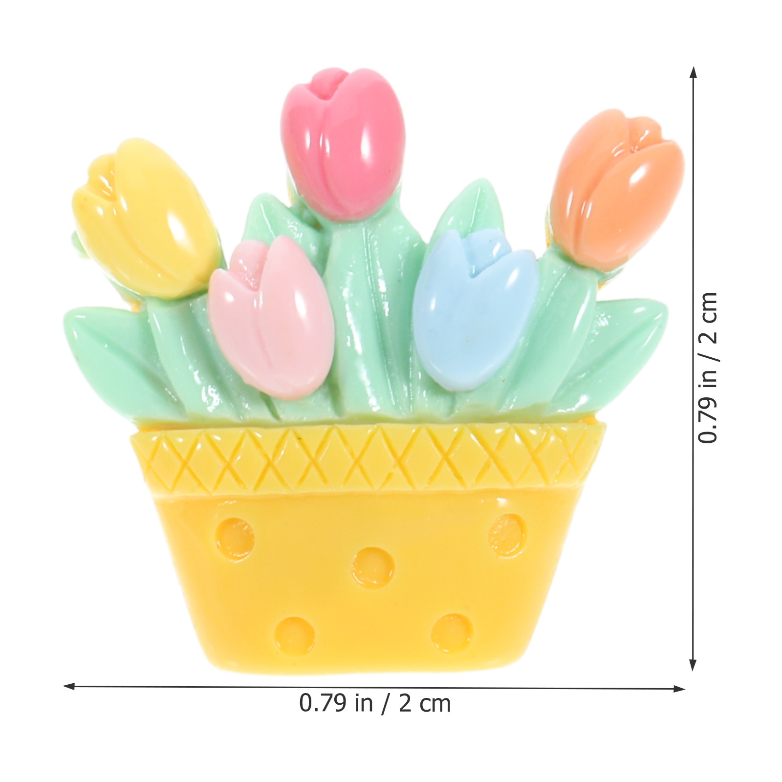 20Pcs Resin Thumbtacks Flower  - Resin Art Design ulasan dan harga