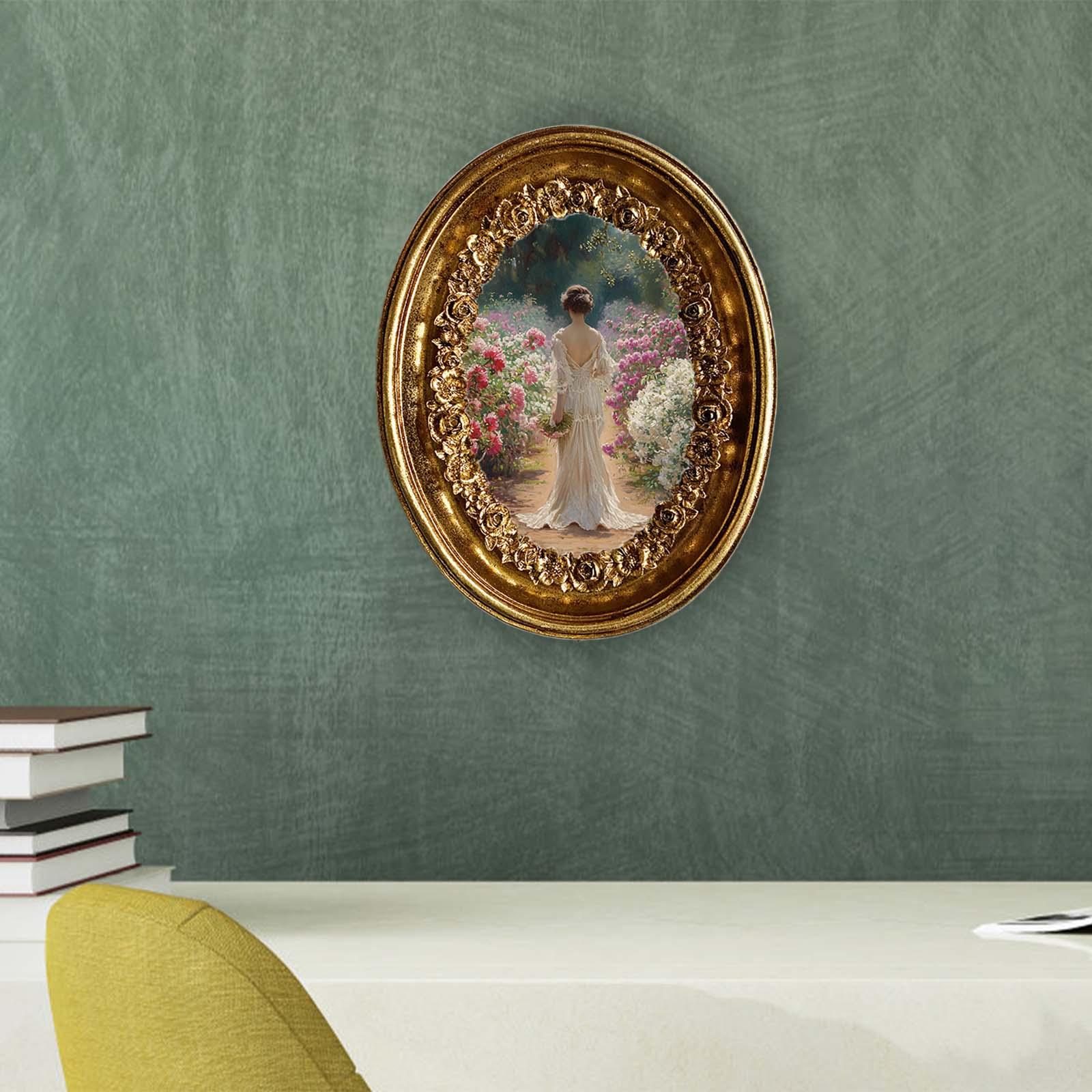 Vintage Oval Photo Frame 5.8x7 - Resin Art Studio ulasan dan harga