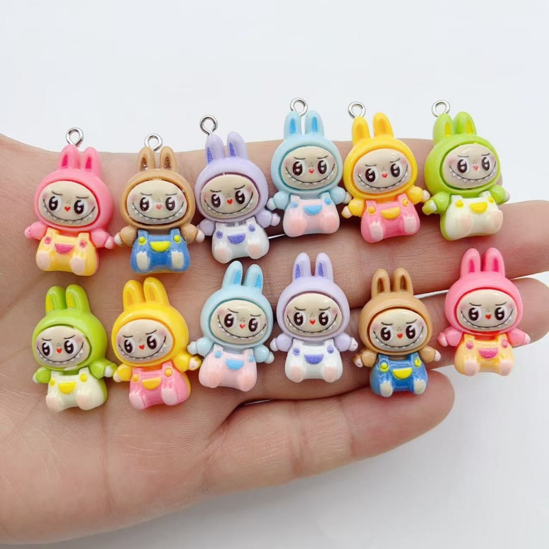 10Pcs Kawaii Rabbit Strawberry - Resin Art Love ulasan dan harga