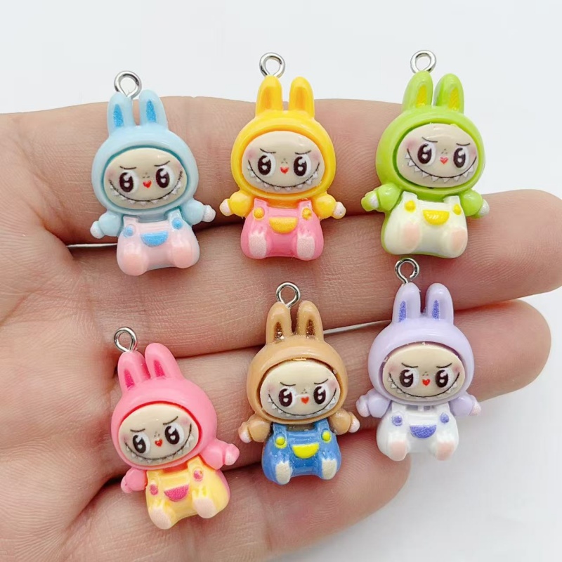 10Pcs Kawaii Rabbit Strawberry - Resin Art Love ulasan dan harga