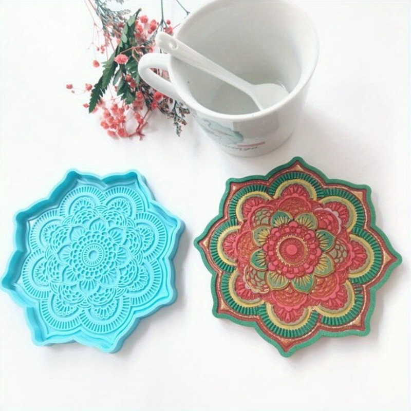 Mandala Coaster Silicone Mold  - Resin Art Tool Kit ulasan dan harga
