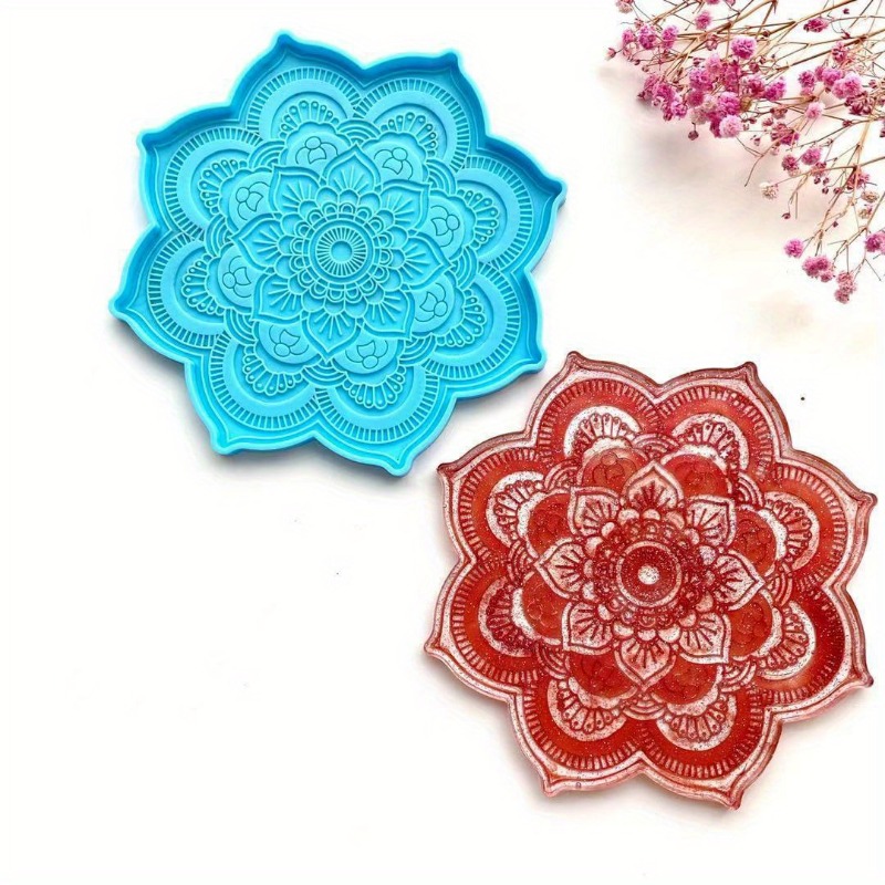 Mandala Coaster Silicone Mold  - Resin Art Tool Kit ulasan dan harga