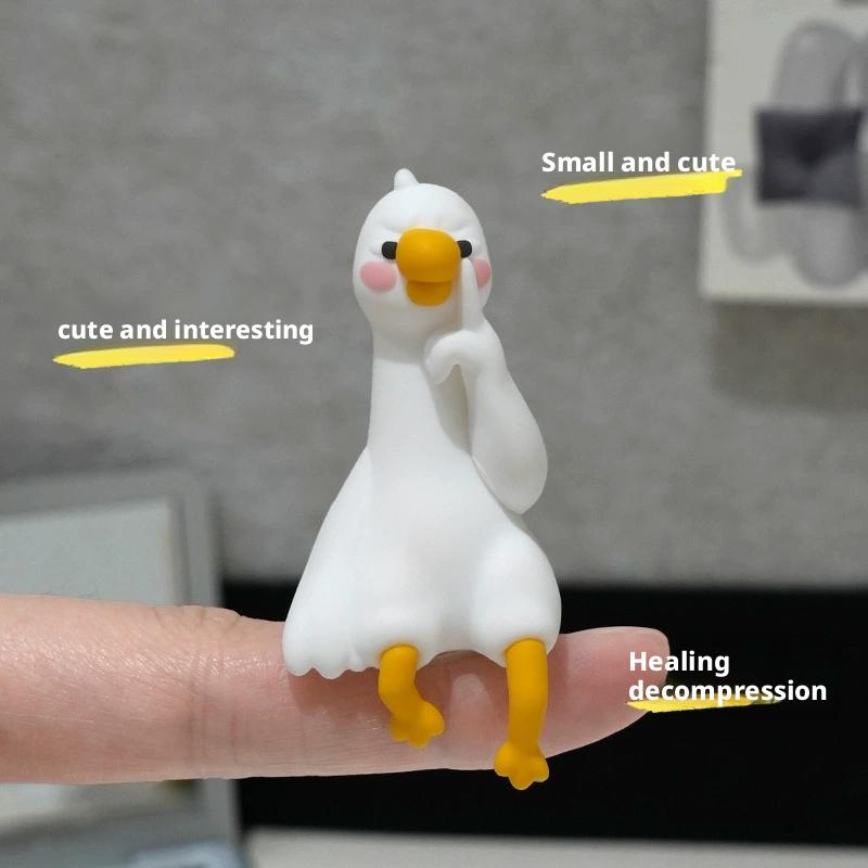 Cute Mini Resin Goose Figurine - Resin Art For Photo Frame ulasan dan harga