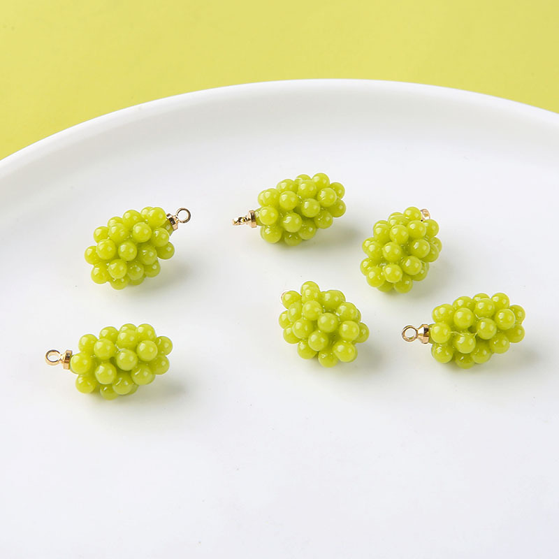 6pcs Cute Little Grapes Resin  - Resin Art Love ulasan dan harga