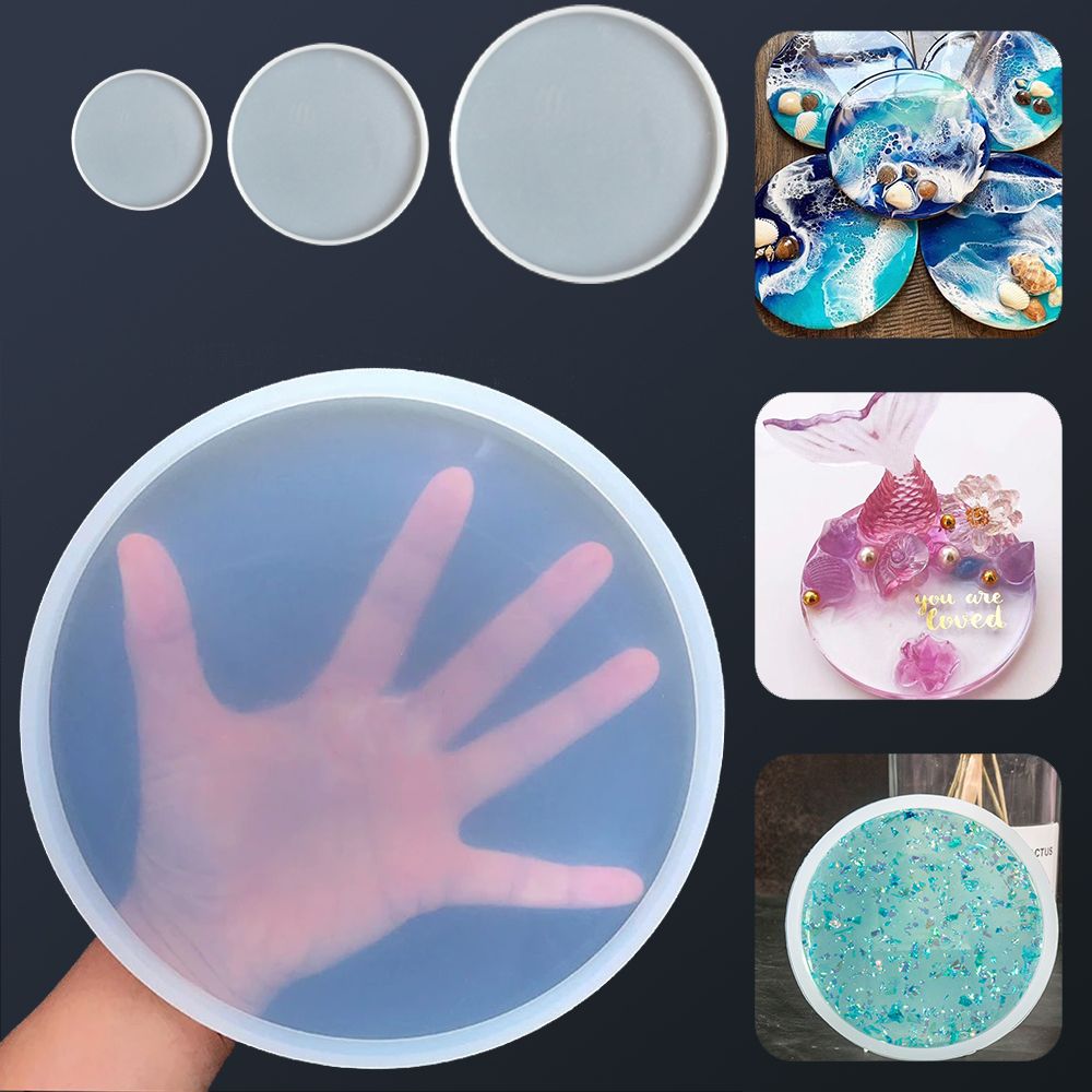 Transparent Fluid Arts Round C - Resin Art Coasters ulasan dan harga